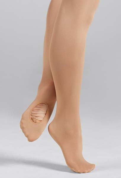 capezio 1917 footless tight with self knit waist band –  dancefashionssuperstore