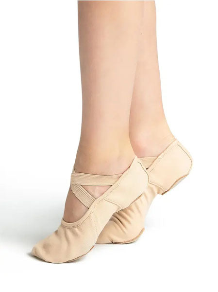 capezio 2037 hanami split sole canvas stretch ballet shoe –  dancefashionssuperstore